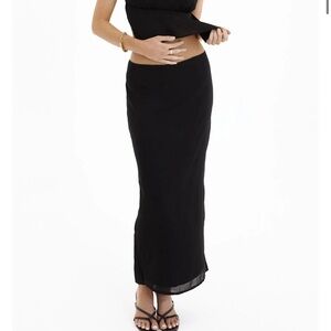 Revolve black maxi skirt SNDY